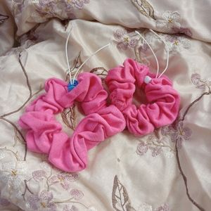 Less String (2 pack) Pink Hair Ties